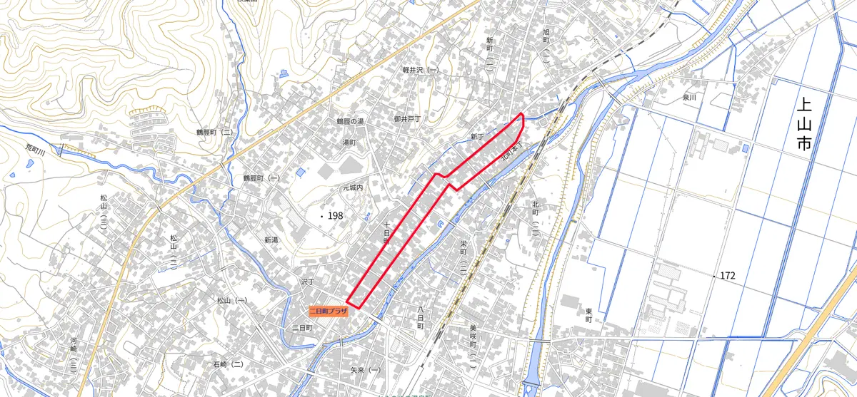 三社みこし行列に伴う通行止めが実施される道路